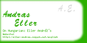 andras eller business card
